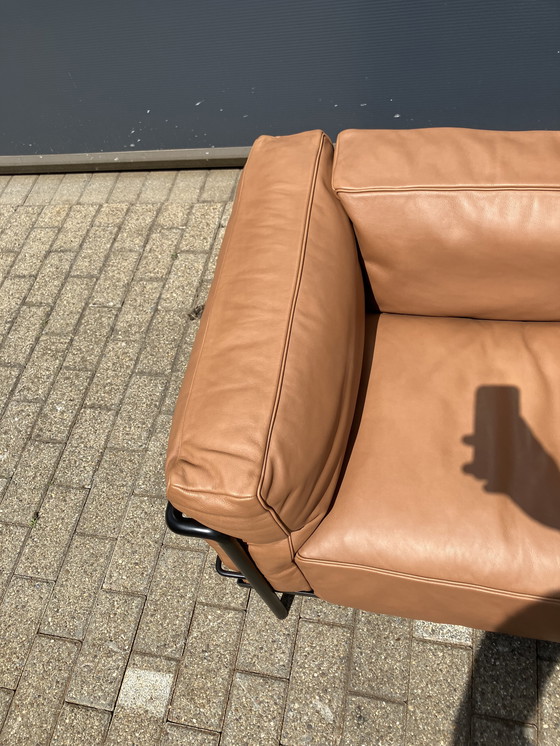 Image 1 of 2x Original Cassina Le Corbusier LC3 Cognac-Camel/Black As Good As New!!!