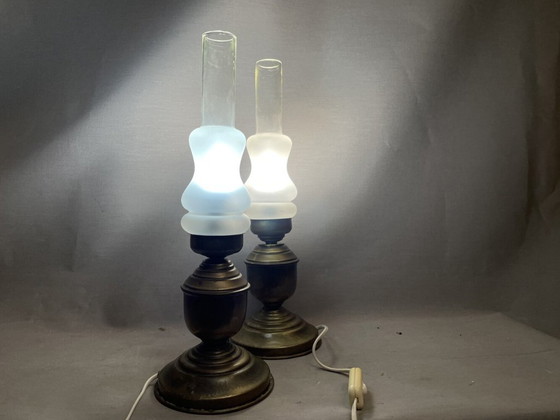 Image 1 of Paar Portugese messing tafellamellen