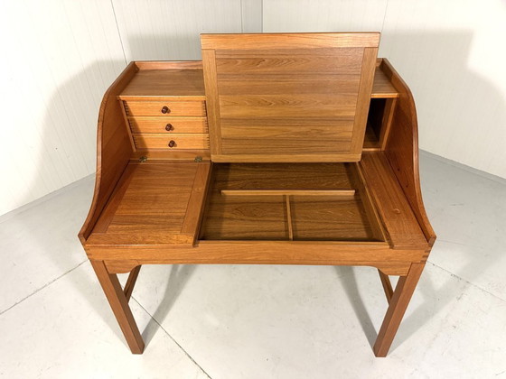 Image 1 of Escritorio de teca de Andreas Hansen para Hadsten Træindustri, Dinamarca 1980