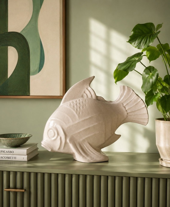 Image 1 of Lejan Art Deco Ceramic Fish Sculpture
France, circa 1930s