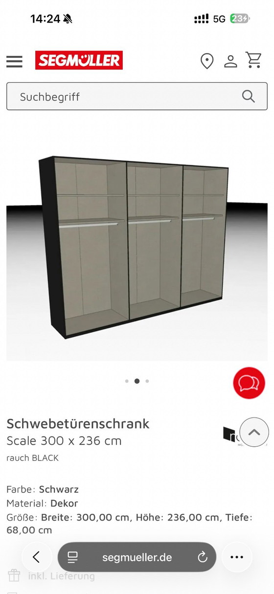 Rauch BLACK 'Scale' Sliding Door Wardrobe 300 × 236 cm – as new – Other (photo 3 of 6)