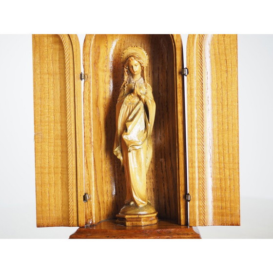 Image 1 of Vintage hand carved sacred wood altar