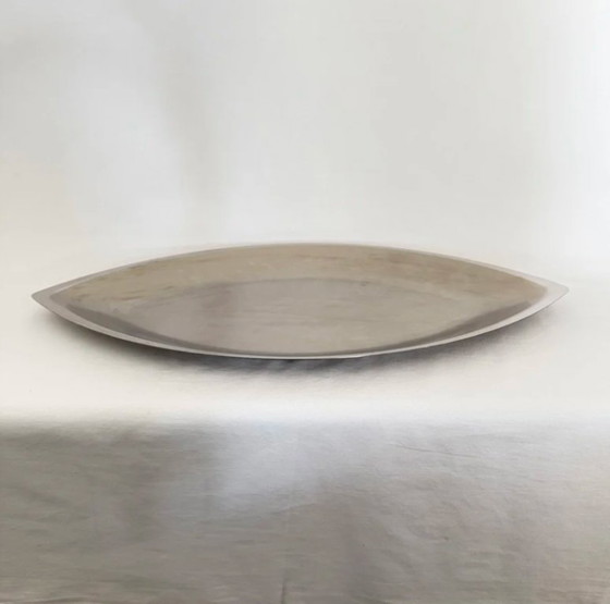 Image 1 of Piatti da portata francesi in acciaio inox 'Cosmos' di Guy Degrenne (set di 3)