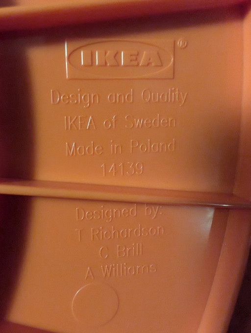 Ikea PS 2014 farbiger Kunststoff-Aufbewahrungstisch Richardson