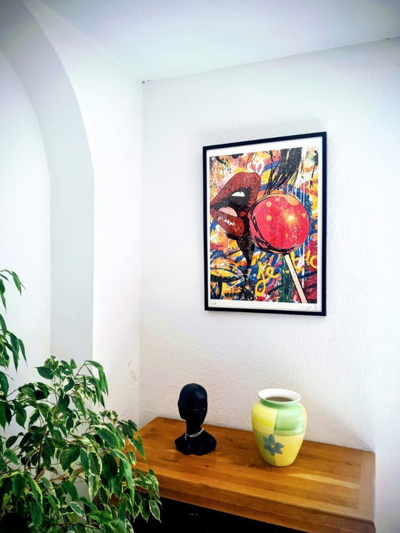 Image 1 of GONGAS - Tan ansioso - Litografía de artista enmarcada