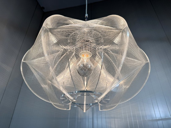 Suspension Swag de Paul Secon, Sompex années 1960, Plexiglas, Transparent (photo 7 sur 14)