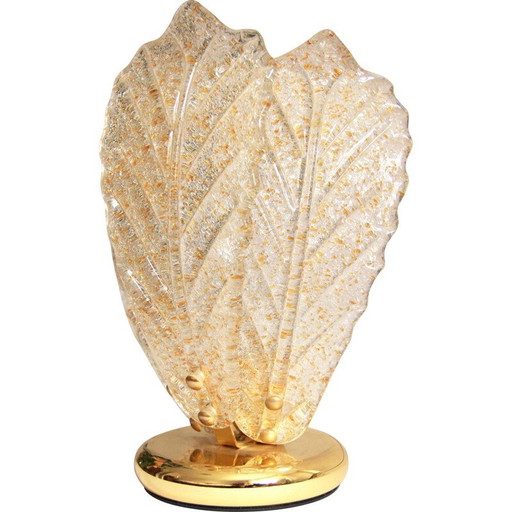 Lámpara de mesa vintage de Murano, Petali, Italia, década de 1970