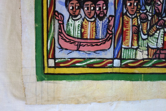 Image 1 of Peinture Rouleau Traditionnel Ethiopie 1800s