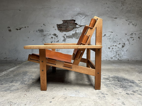 Image 1 of Kurt Østervig Hunting chair Deens design fauteuil eik leder