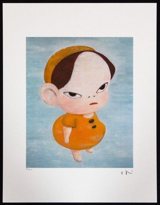 Yoshitomo Nara 'Amarillo en azul'