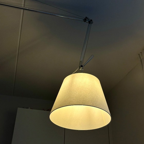 Image 1 of Artemide Tolomeo Sospensione Decentrata, parchment - ø36