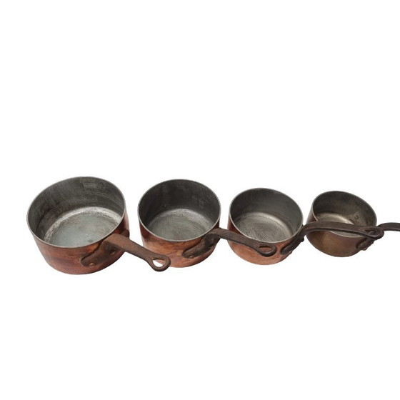 Image 1 of Juego de sartenes de cobre francés de gran peso de Mauviel para Chomette