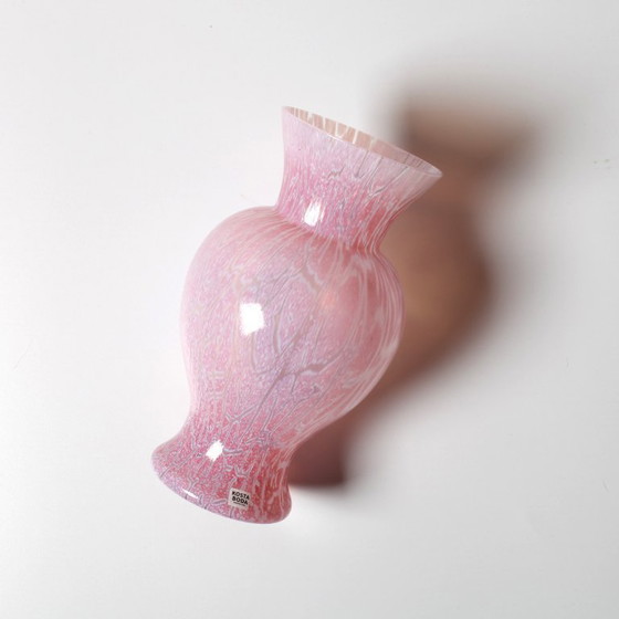 Image 1 of Mid-Century Kosta Boda Pink Glass Vase - Ulrica Hydman Vallien Scandinavian Design / 1970s