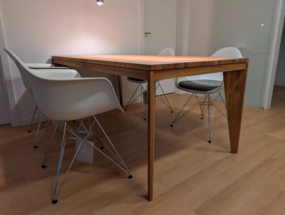 Tavolo da Pranzo in Rovere Massello Realizzato su Misura da Falegname, Tavoli da pranzo, Legno, Beige (foto 5 di 11)