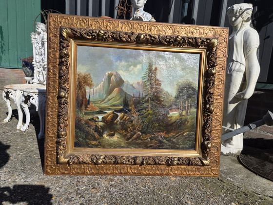 Beautiful painting with a lovely frame – Art, Wood, Canvas (photo 4 of 5)