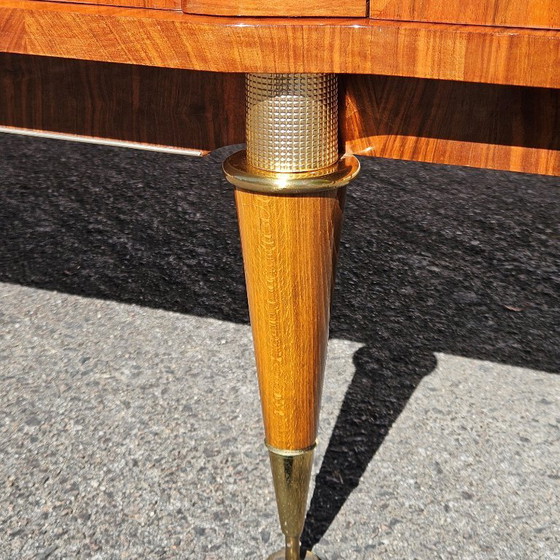 Image 1 of Frans dressoir uit het midden van de 20e eeuw - Luxe buffetkast van wortelhout - jaren 60