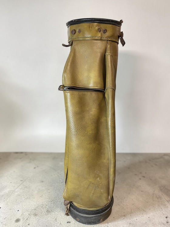 Image 1 of Borsa da golf vintage in similpelle invecchiata