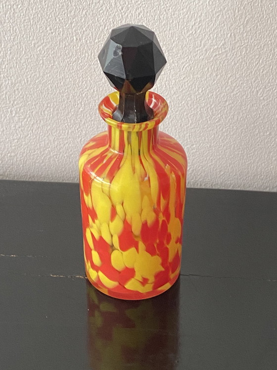 Image 1 of Art Deco parfumfles van Franz Weltz gemaakt in voormalig Tsjecho-Slowakije