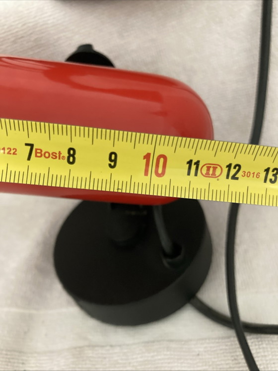 Image 1 of Vintage 80s red bedside lamp and 2 wall lights set, made in Italy