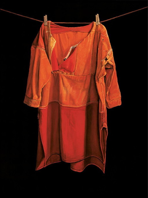 Jopie Huisman ---Red Breast Skirt --(on canvas)