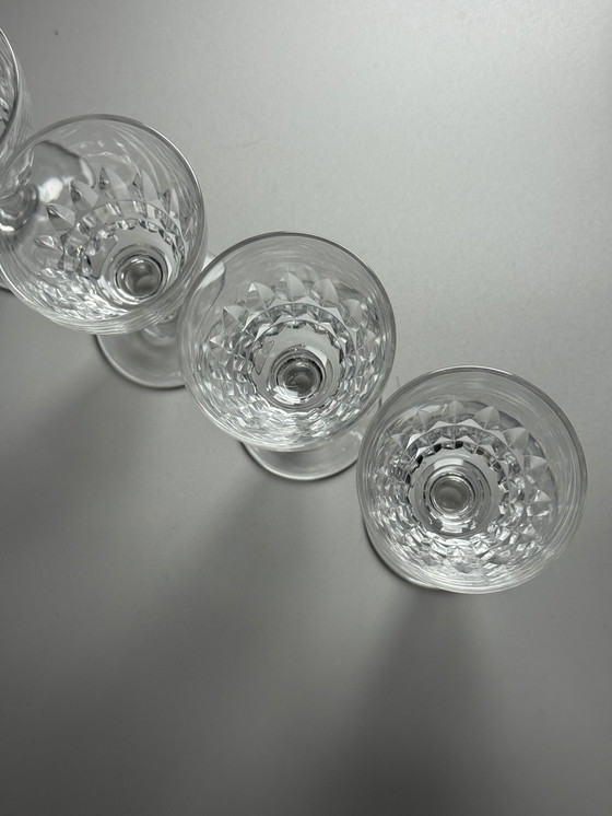 Image 1 of Val Saint Lambert "Service Mery" anni '40 - Set di 8 bicchieri da vino da dessert o da porto in cristallo