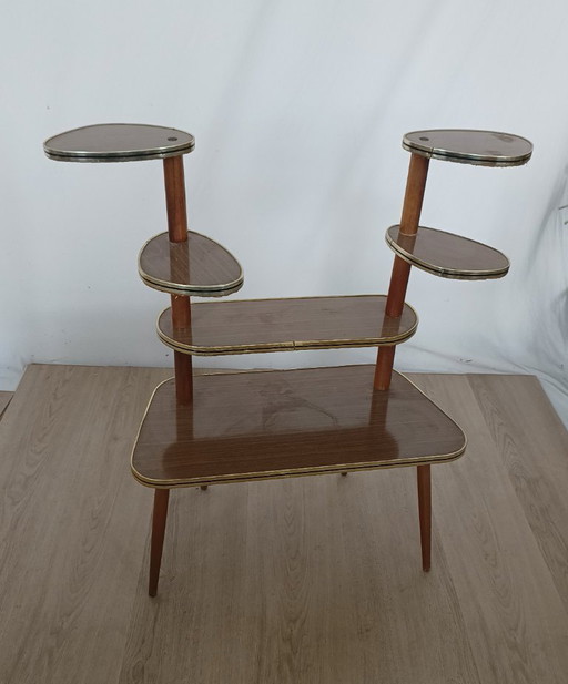 Zestiger Jaren Plantentafel – Metal, Wood (photo 2 of 8)