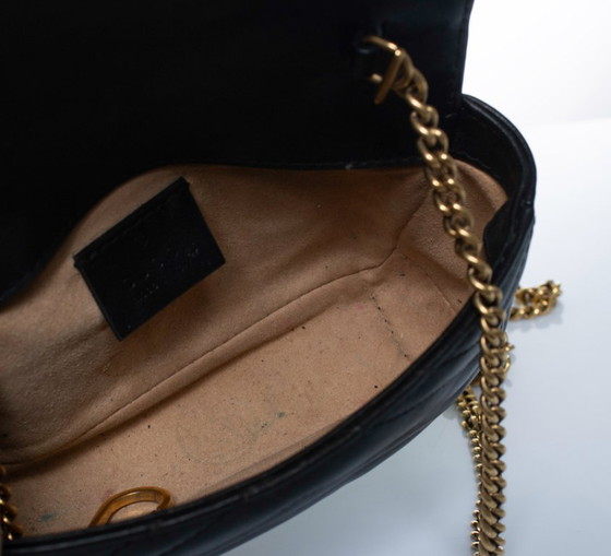 Gucci, Mini Marmont Bag in Black Leather – Crossbody bags, Calfskin (photo 17 of 18)