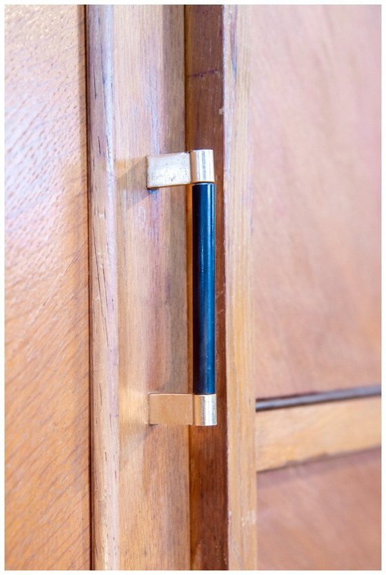 Image 1 of Scrivania e cassettiera vintage in rovere degli anni '50