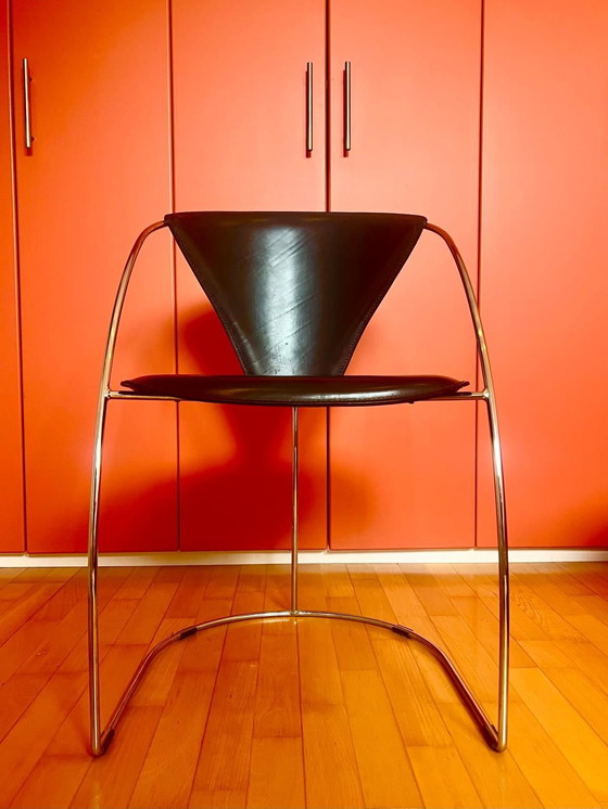 Image 1 of 4x Chaise noire Arrben