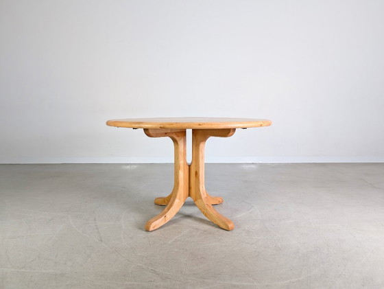 Image 1 of Rainer Daumiller Esstisch Kiefer Midcentury Design ausziehbar III
