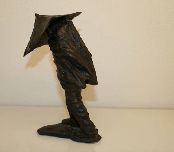 Image 1 of Small sculpture by Carlo Balljana, "Controvento", 1973