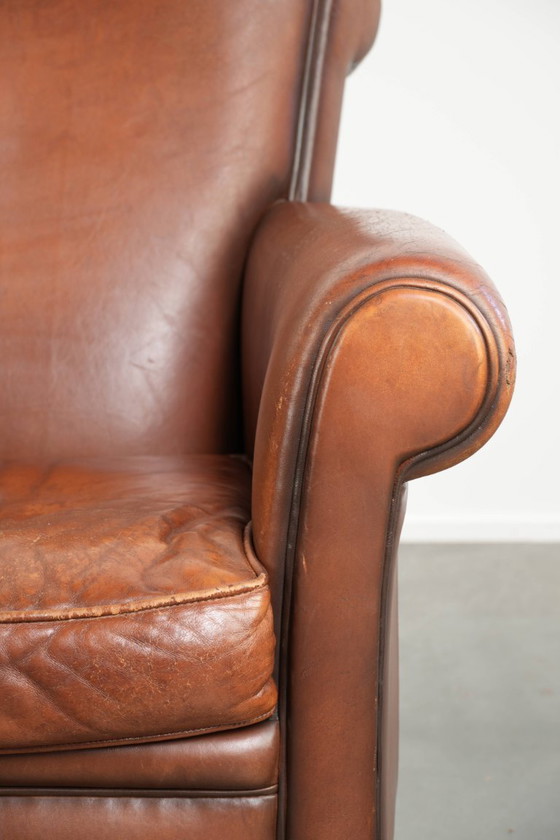 Comfortabele schapenleren armchair met mooie kleuren en een strakke afwerking – Fauteuils, Leather (photo 9 of 13)