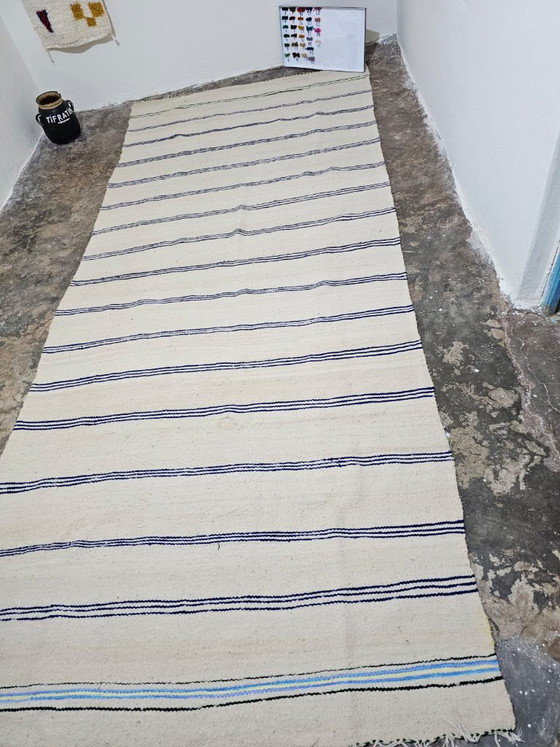 Antique Berber Kilim Rug - Unique Piece 390cm x 175cm – Rugs & carpets, Cotton, Wool (photo 8 of 9)