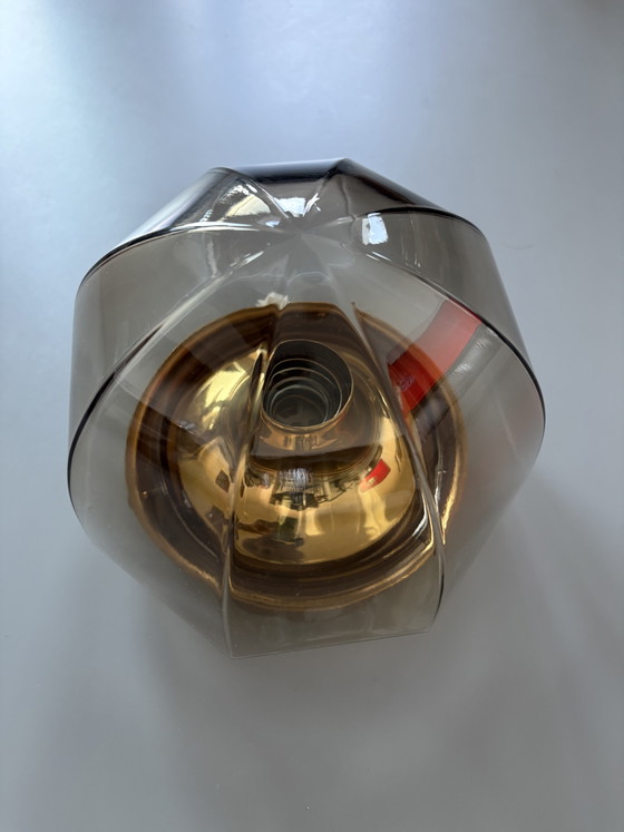 Ikonische Hillebrand-Deckenleuchte – Deckenleuchten, Glass, Metal (photo 3 of 6)