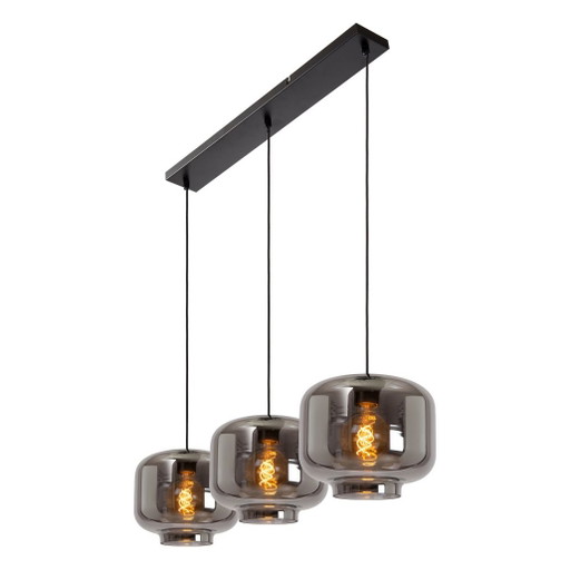 Lucide MEDINE Pendelleuchte - 3x E27 - Rauchfarben - Stilvolles Design