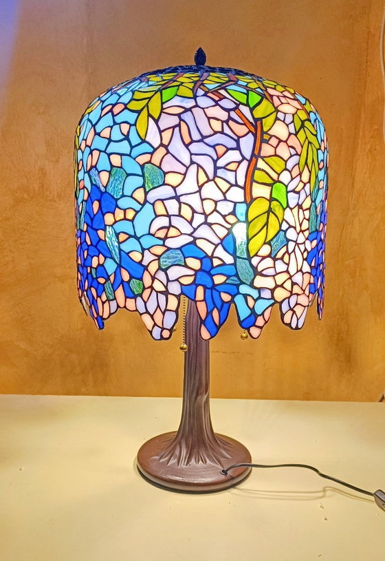 Image 1 of Lampada a glicine in stile Tiffany
