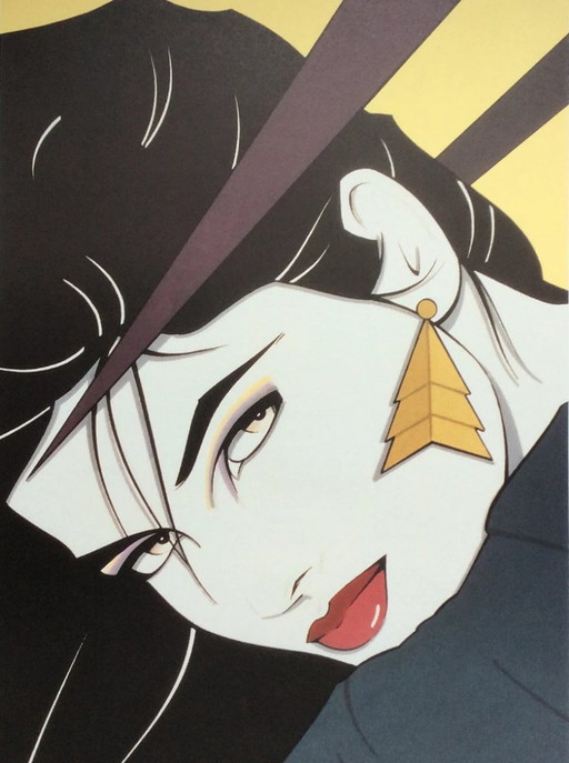 Original 1993 Patrick Nagel Pop Art Poster – lithos zeefdrukken, Paper
