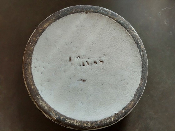 Image 1 of Pot bleu et vide-poche vert signés Alain Maunier années 50