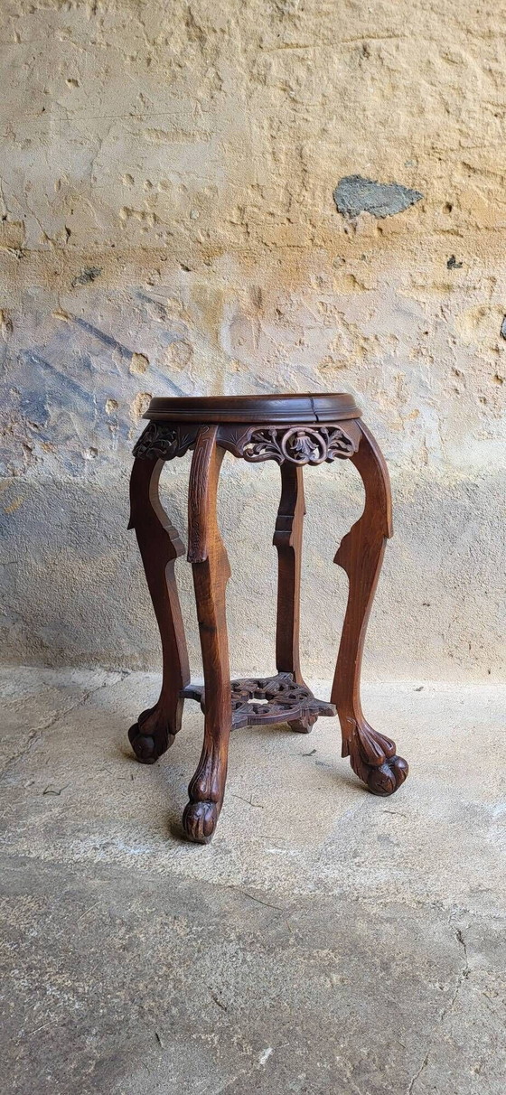 Soporte de Madera y Mármol 1900 – Mesas auxiliares, Marble (photo 3 of 7)