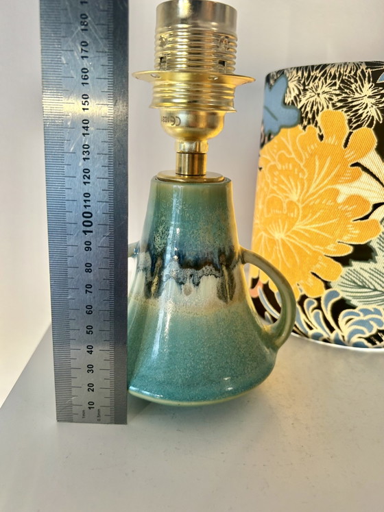 Image 1 of Japanese vase lamp with ethereal shade - Japandi style
