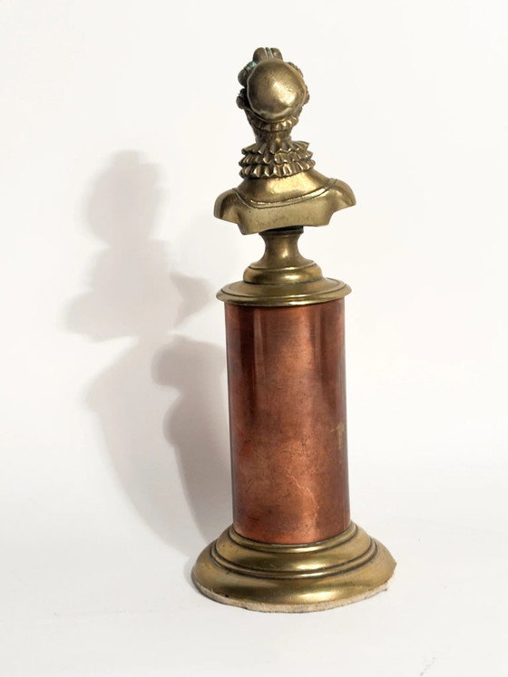Gilded Bronze Sculpture of Marie Antoinette with Wooden Base, 1920s (photo 6 of 8)