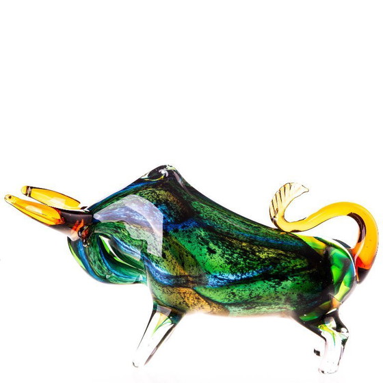 Image 1 of Taureau Murano brun grand 35 x 76 x 25 cm