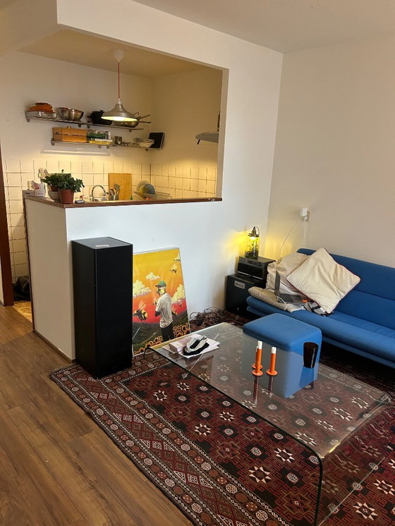 Image 1 of Artifort C683 divano 3 posti in lana blu