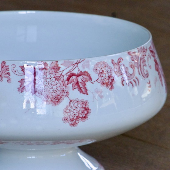 Image 1 of Large 19th-century ironstone bowl/salad bowl from the St. Amand collection, Boule de Neige