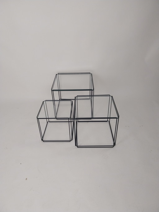 1 x ensemble de tables isocèles par Max Sauze 1970