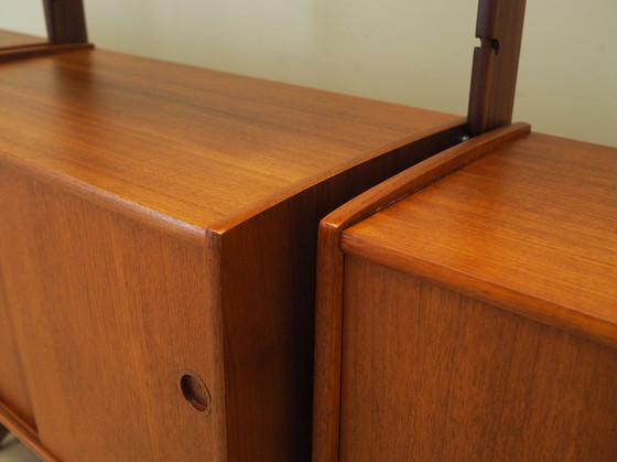 Image 1 of Bibliothèque système en teck, design norvégien, années 1960, production : Blindheim Mobelfabrikk, designer : John Texmon &amp; E