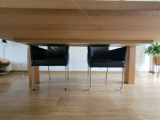 Image 1 of Oak dining table 200x100 height 77, top thickness 4cm