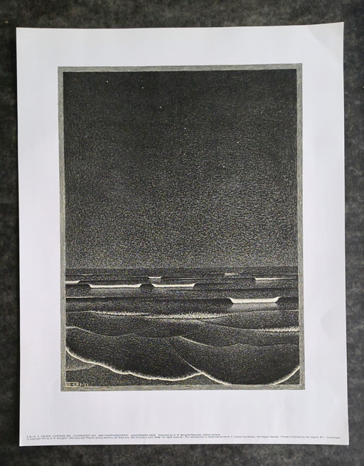 Litho van M. C. Escher. 1974