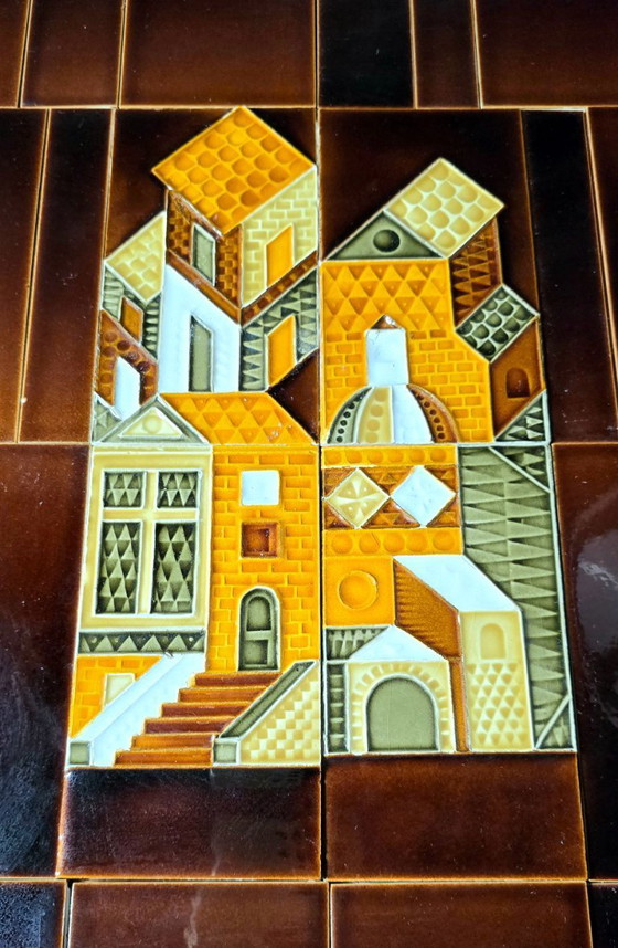 Image 1 of Roger Capron (1922–2006) – Set aus 112 glasierten Keramikfliesen – 1970