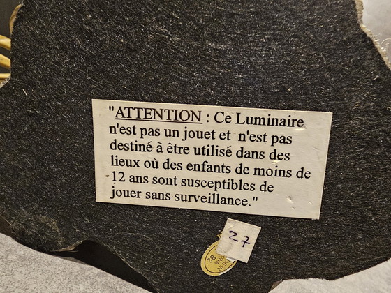 Image 1 of Art Deco dolphin lamp with glass shade